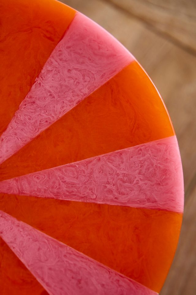 Terrain Candy Stripe Resin Cake Stand, Pink #2