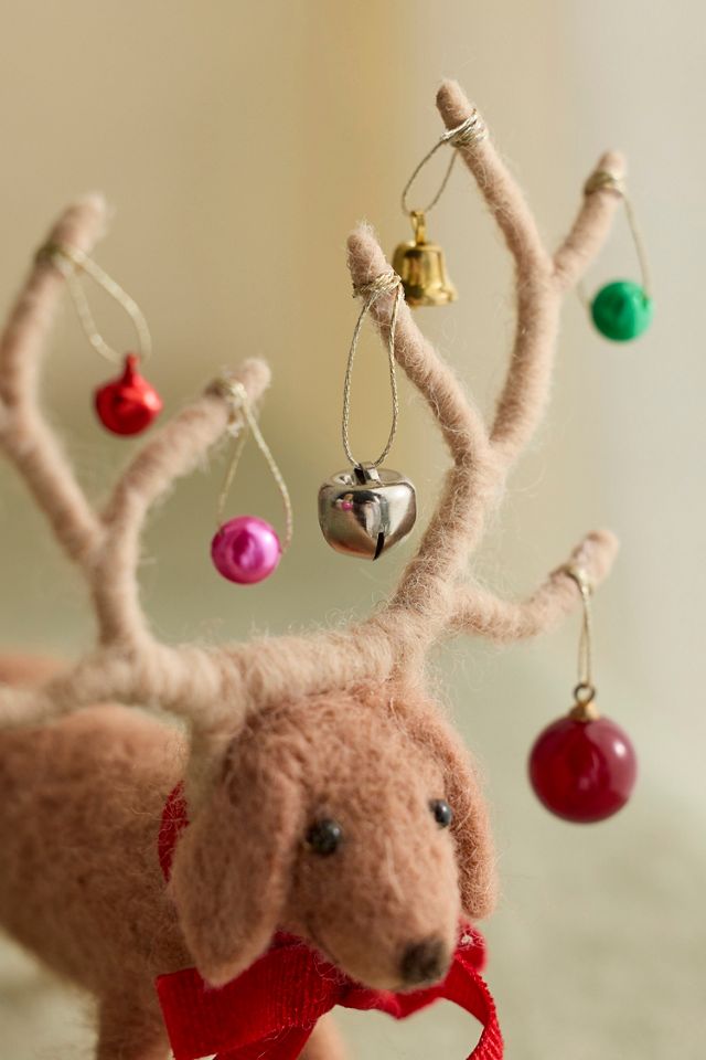 Reindeer Dog Felt Critter #1