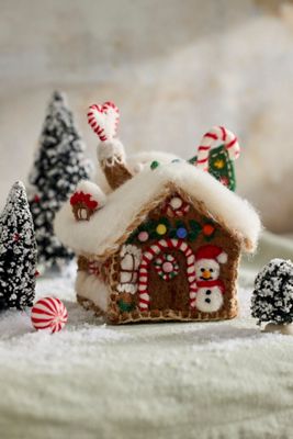 Terrain Gingerbread House Felt Ornament