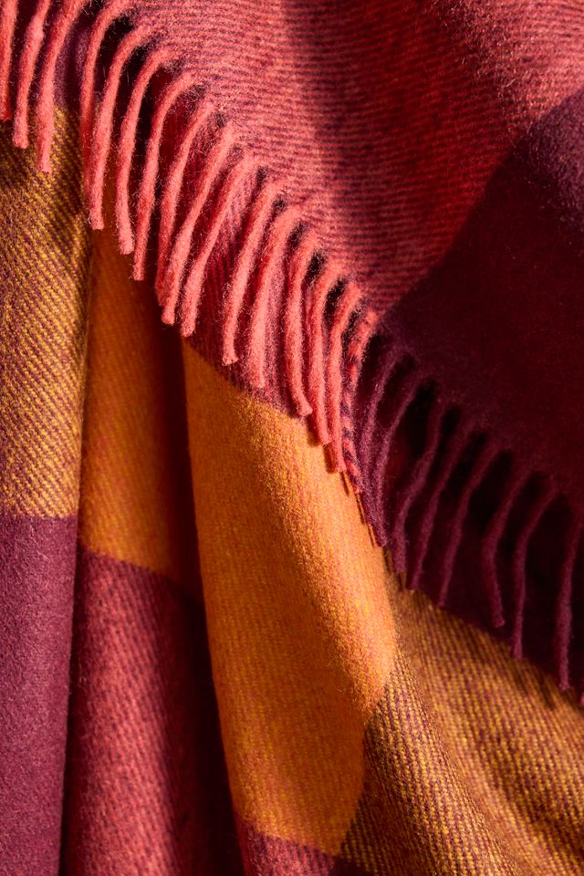 TBCo Ochre Check Throw Blanket #1