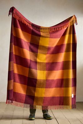 TBCo Ochre Check Throw Blanket