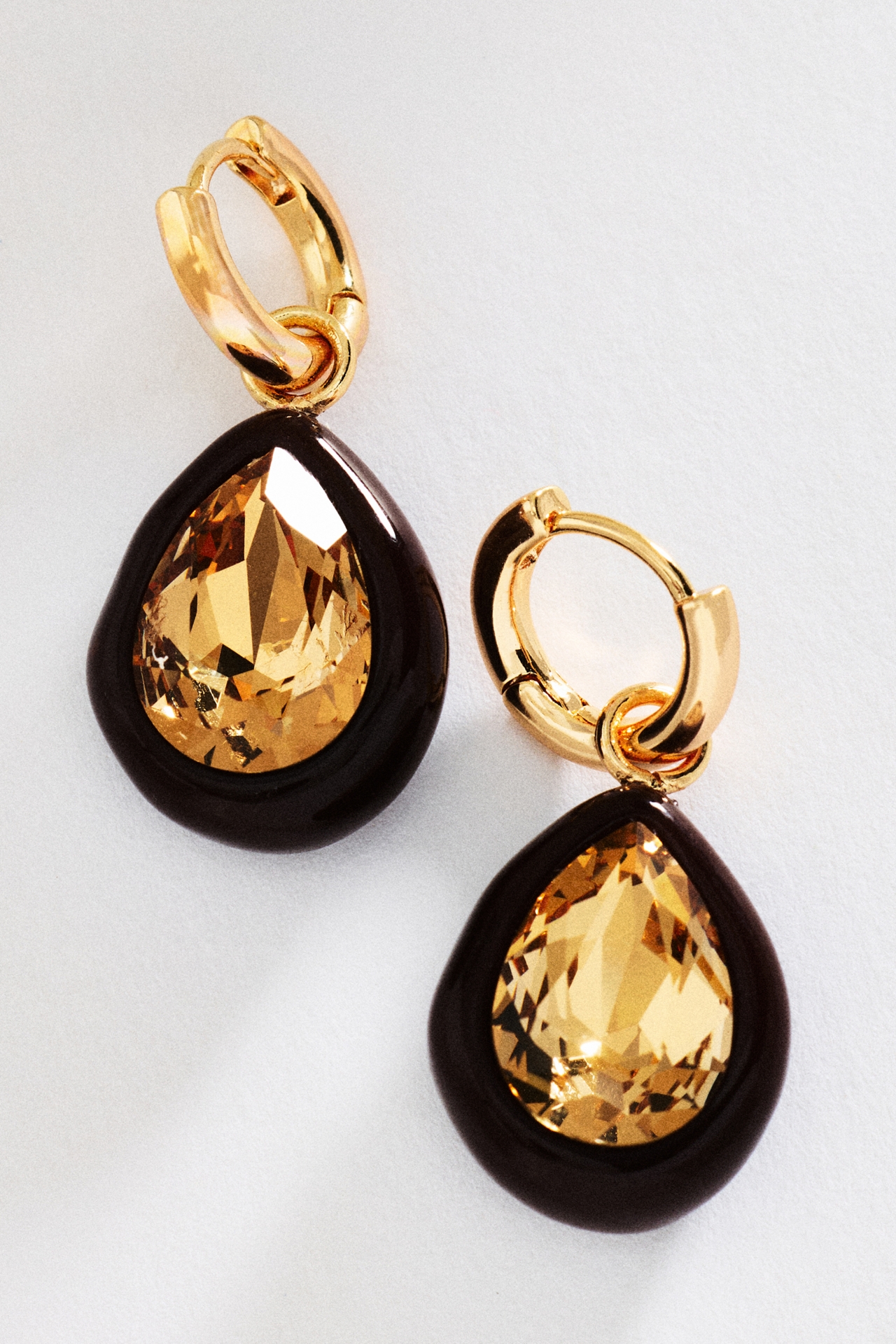 By Anthropologie Statement Bezel Earrings