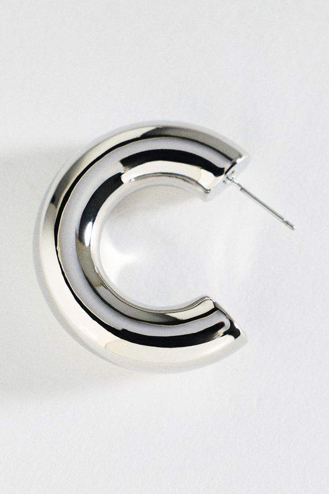 By Anthropologie Tubular Hoop Earrings #1