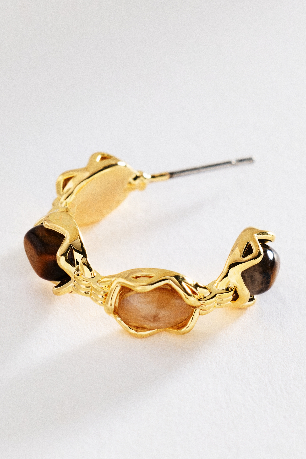 By Anthropologie Lattice Hoop Earrings