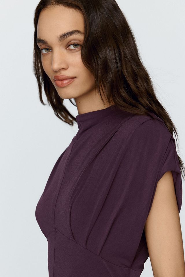 BHLDN Ruched Drop Waist Midi Dress #1