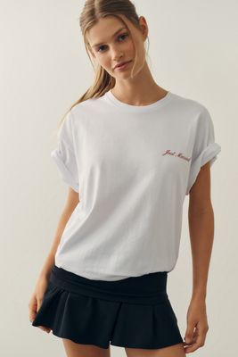 By Anthropologie Just Married 100% Cotton Tee