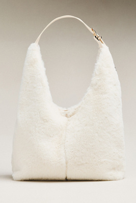 Love Knot Faux Fur Slouchy Bag | Anthropologie