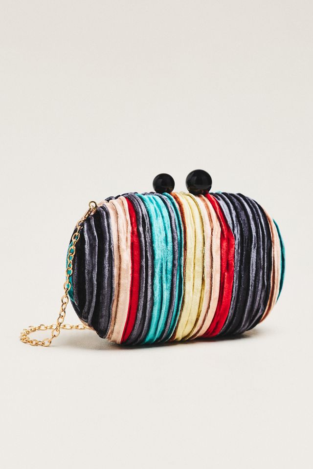 Maeve Multi Color Velvet Clutch #1