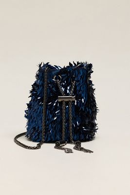 Maeve Beaded Mini Bucket Bag