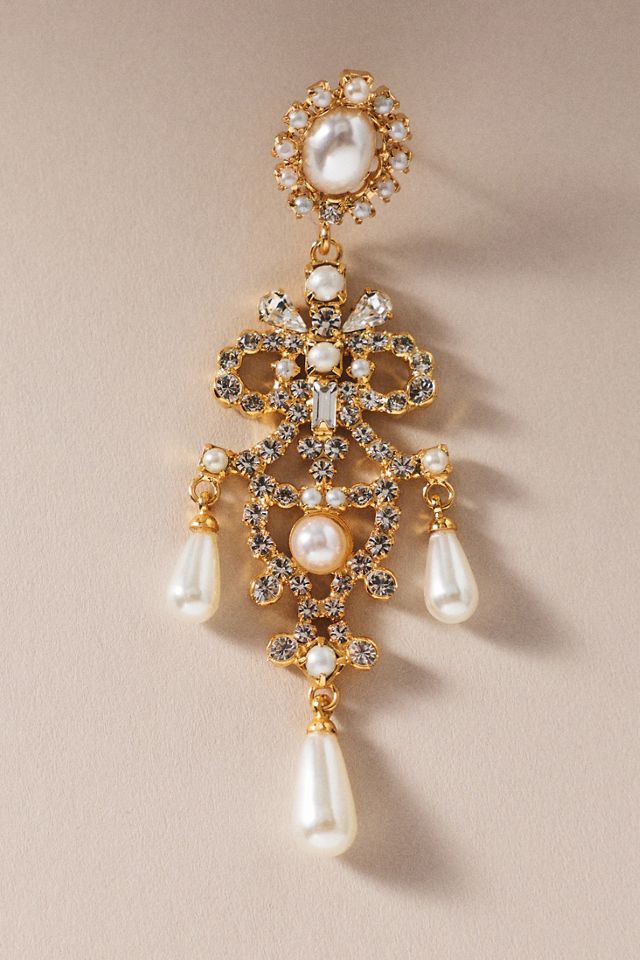 Twigs & Honey Baroque Chandelier Earrings #1