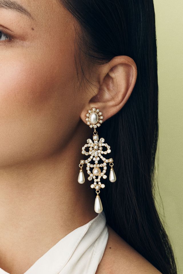Twigs & Honey Baroque Chandelier Earrings #3