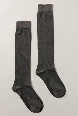 High Heel Jungle Glitter Sheer Socks