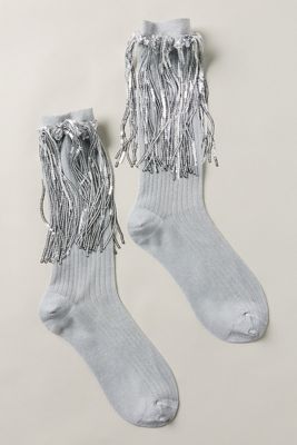 High Heel Jungle Stevie Metallic Socks