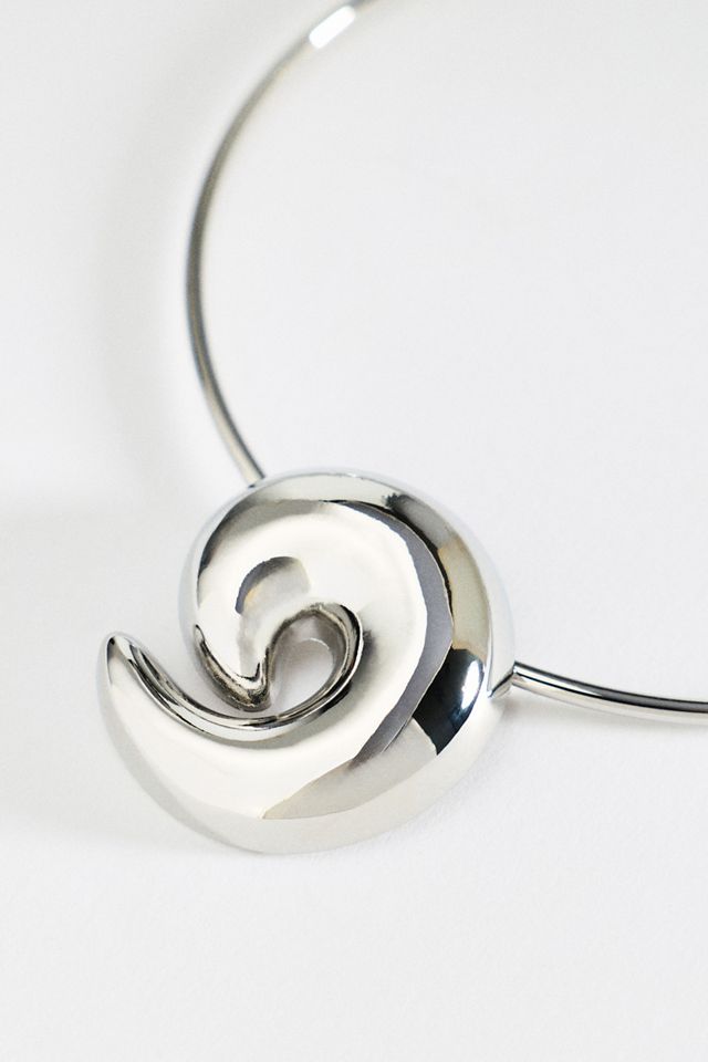 By Anthropologie Chunky Swirl Collar Necklace #1