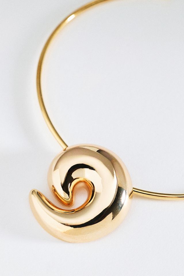 Chunky Swirl Collar Necklace #1