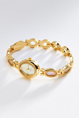 By Anthropologie Mother of Pearl Chain Watch