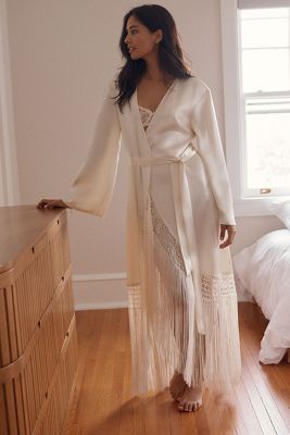 Mare Mare Boho Fringed Maxi Robe