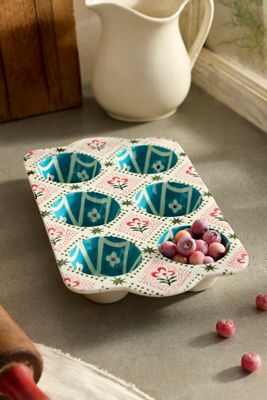 Domino Stoneware Muffin Baker