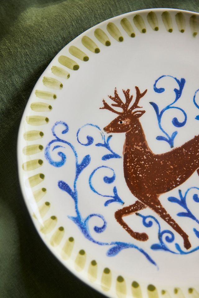 Terrain Reindeer Stoneware Side Plate #1