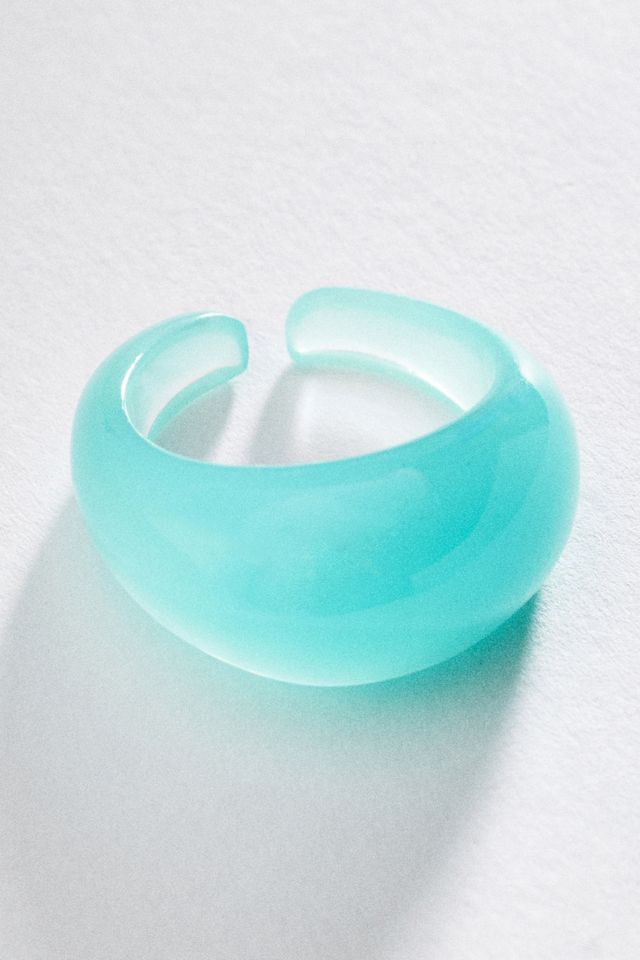 By Anthropologie Iridescent Chunky Ring #1