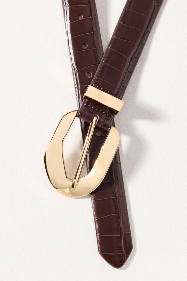 Dolce Vita Crocodile Print Belt #1