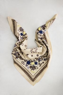 Embroidered Fall Floral Bandana