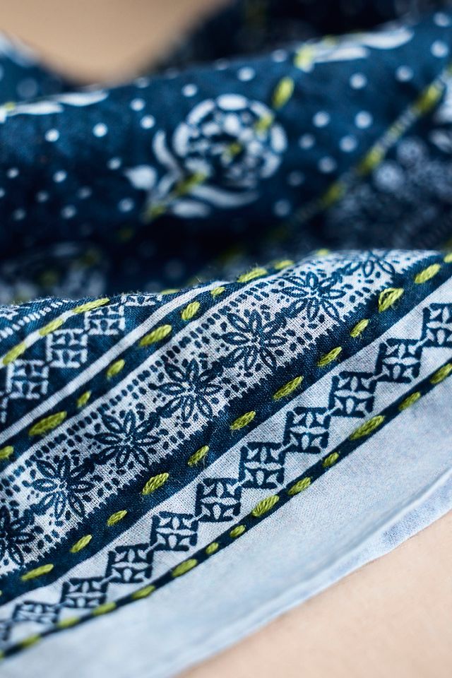 Embroidered Stitch Bandana #2
