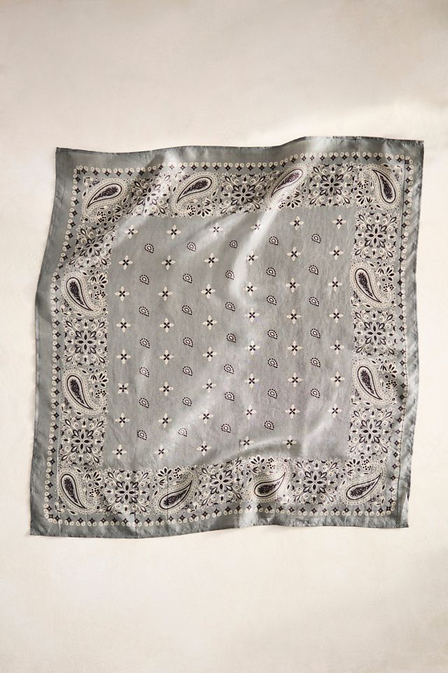 Paisley Silk Bandana #1