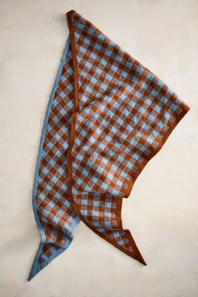 Checkered Triangle Scarf #1