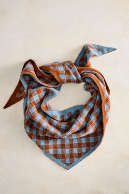 Checkered Triangle Scarf