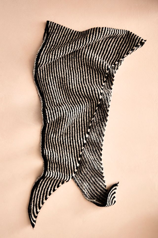 Striped Triangle Scarf #1