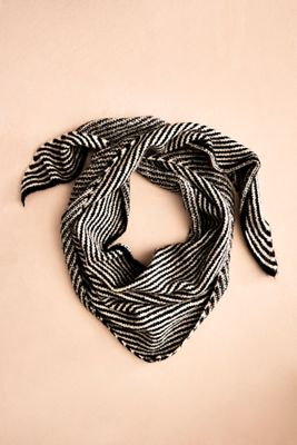 Striped Triangle Scarf