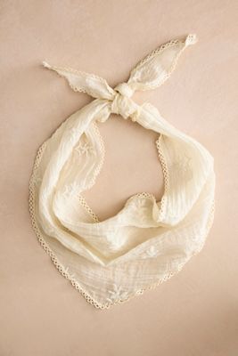 Embroidered Gauze Bandana