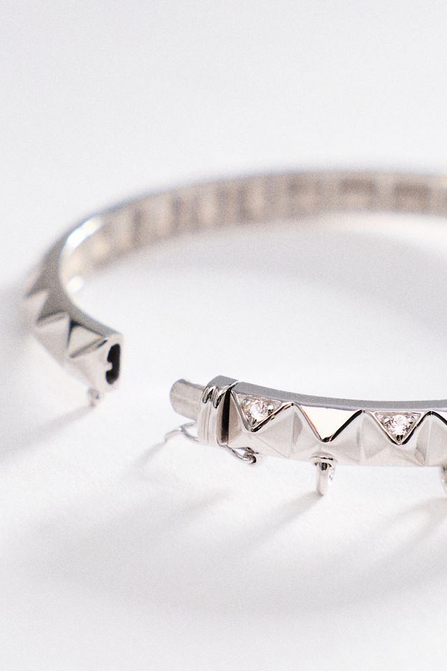 Awe Inspired Sapphire Armor Hinge Cuff Bracelet #1
