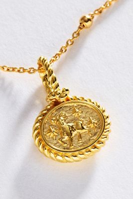 Awe Inspired Zodiac Gemstone Pendant Necklace