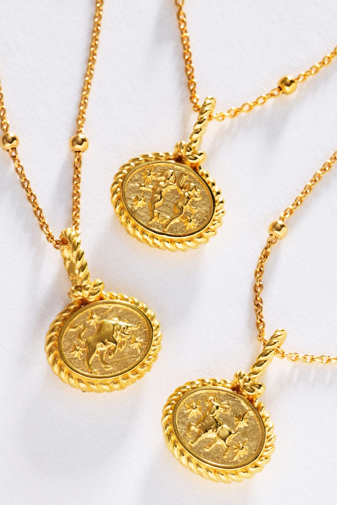 Awe Inspired Zodiac Gemstone Pendant Necklace
