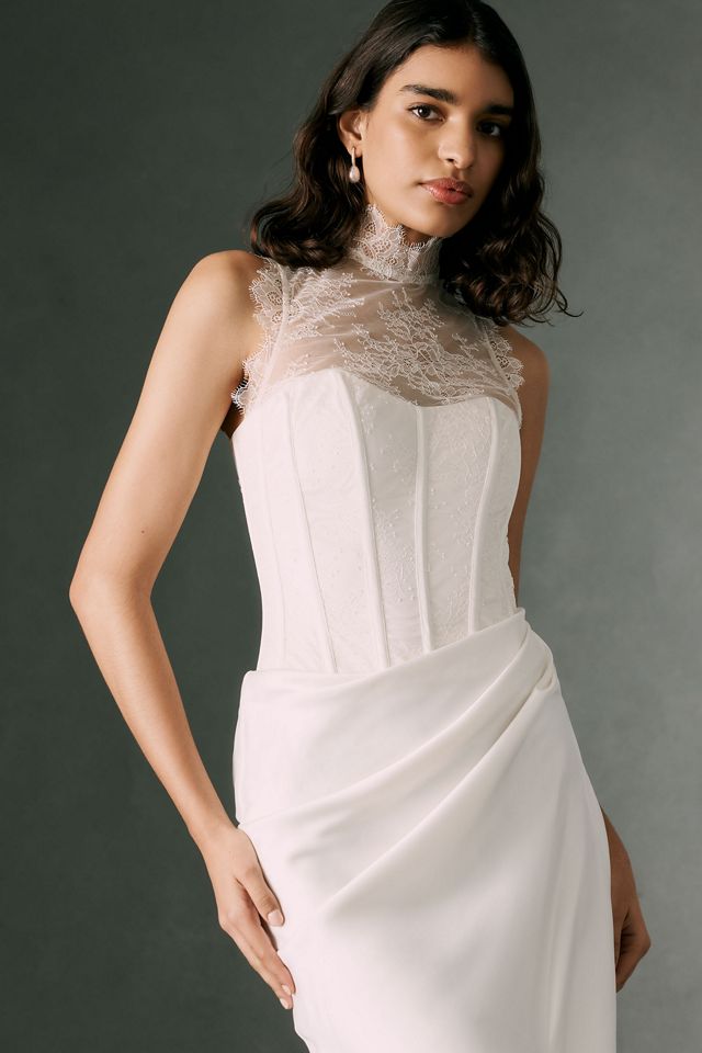 BHLDN Lace Bustier Maxi Dress #1