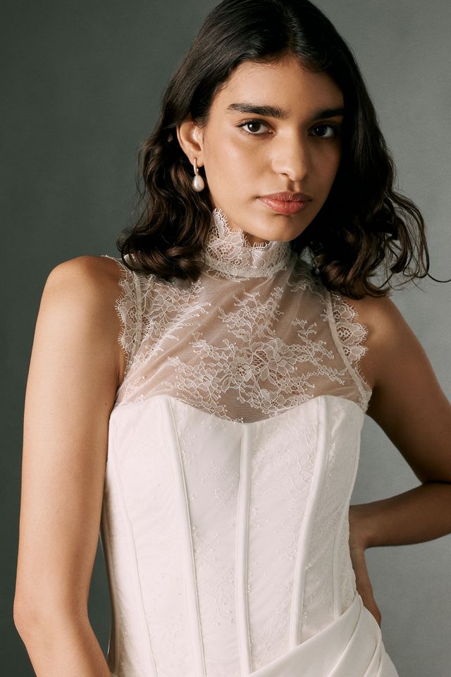 BHLDN Lace Bustier Maxi Dress #3