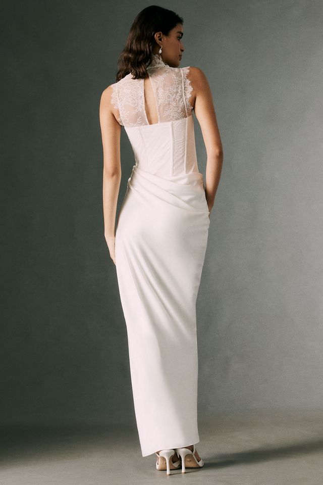 BHLDN Lace Bustier Maxi Dress #4