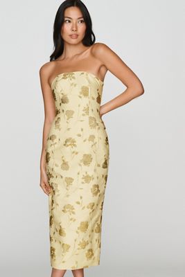 Mare Mare Brocade Column Midi Dress