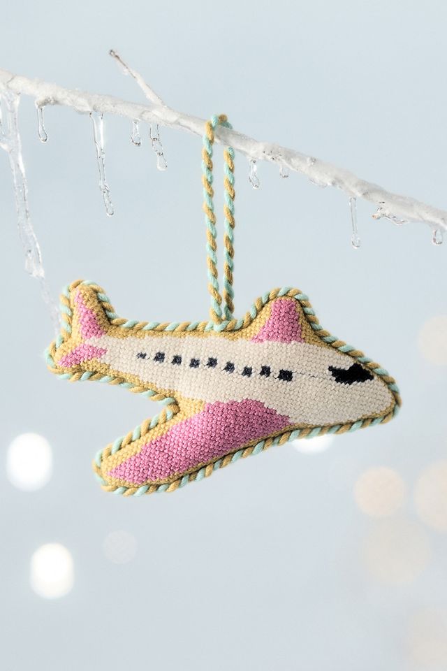 Furbish Needlepoint Transportation Icon Ornament #1