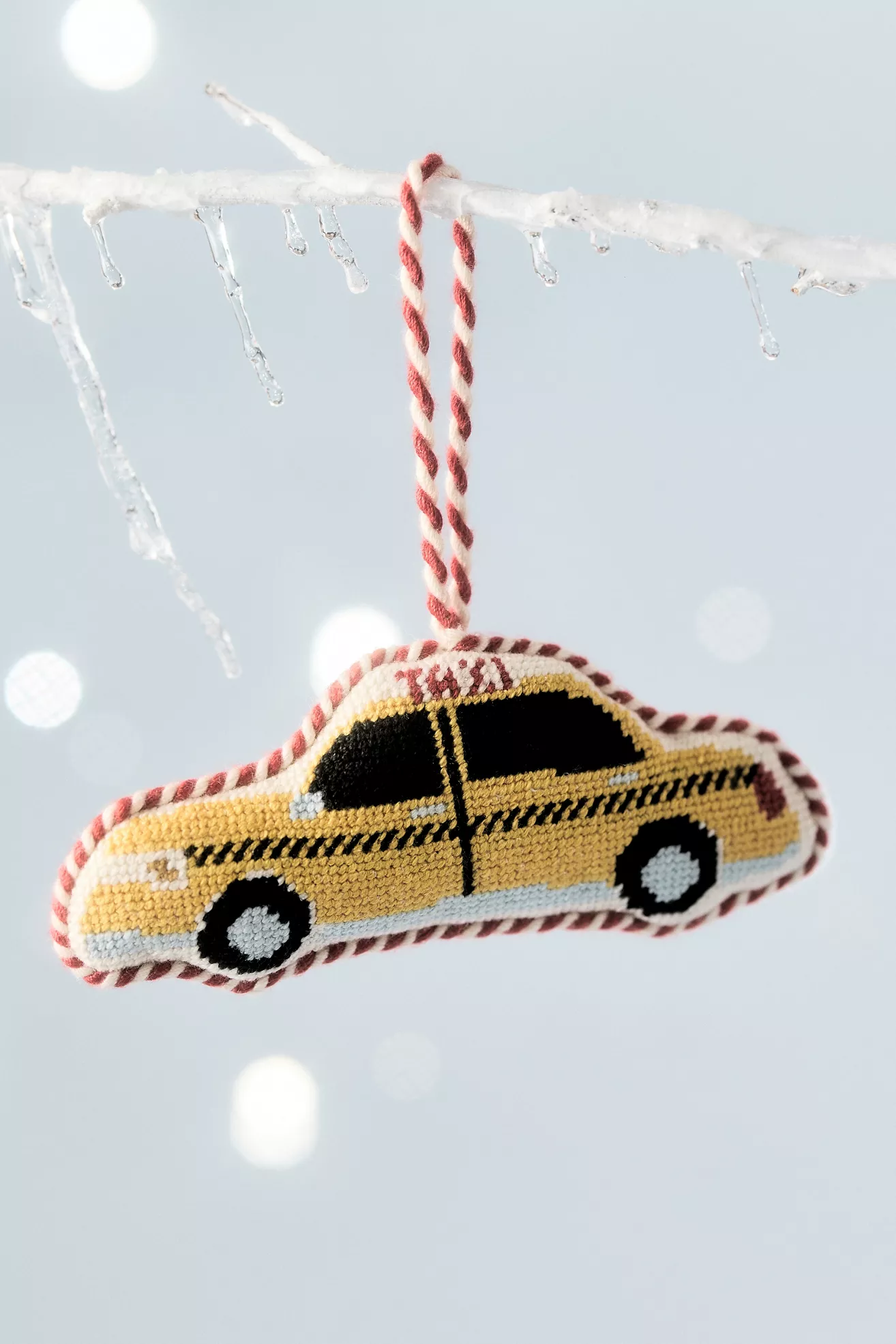 Furbish Needlepoint Transportation Icon Ornament - thumbnail 3