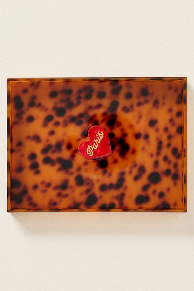 Solar Eclipse Hand-Painted Tortoise City Tray #1