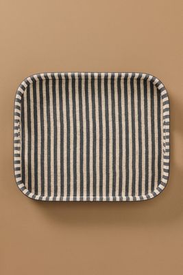 Blue Pheasant Striped Martello Tray