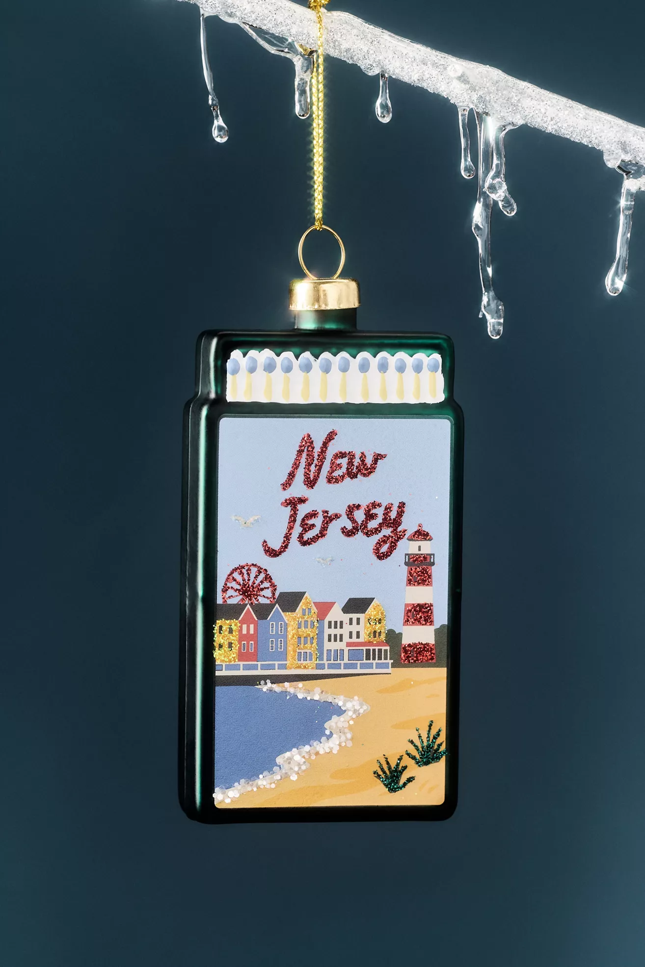 Furbish Studio Matchbook Ornament: State Edition