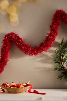 Paper Fringe Garland, Red