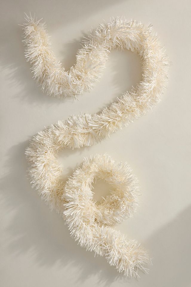 Paper Fringe Garland, White #2