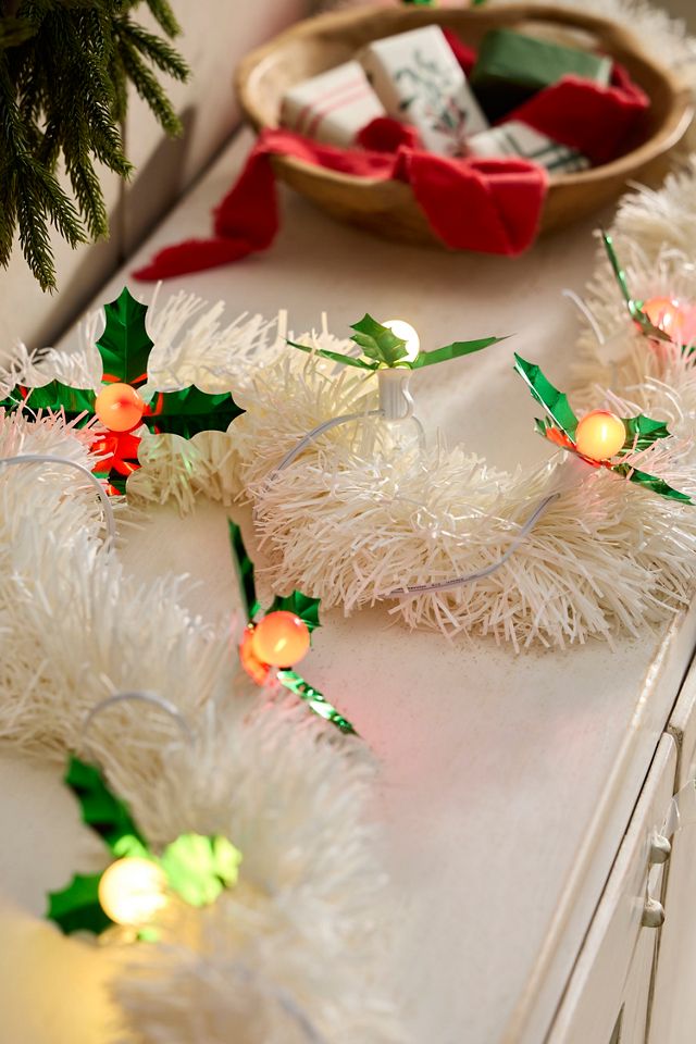 Paper Fringe Garland, White #3
