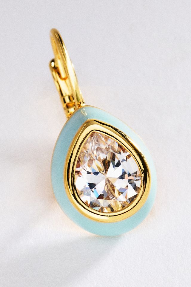 ALV Jewels Carrie Bezel French Hook Earrings #1