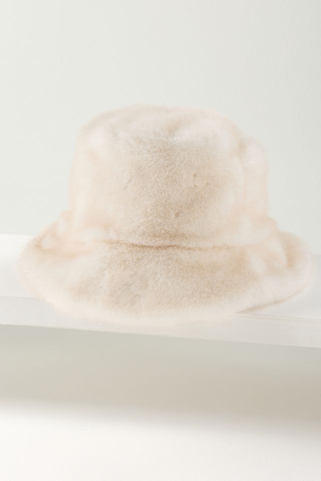By Anthropologie Faux Fur Bucket Hat #1